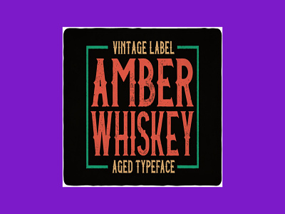 Amber Whiskey Font Bundle amber font whiskey