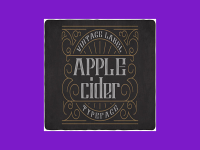 Apple Cider Typeface apple cider typeface