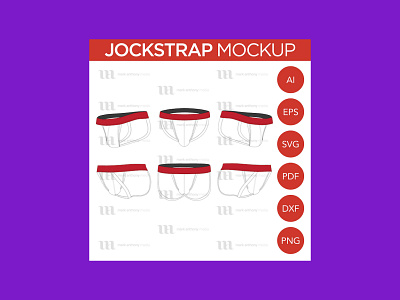 Jockstrap – Vector Mockup Template jockstrap mockup template vector