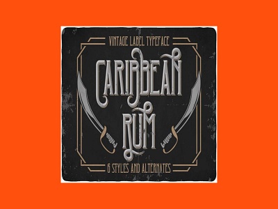 Caribbean Font: Caribbean Rum Typeface caribbean font