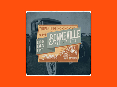 Bonneville Retro Typeface bonneville typeface