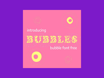 Bubbles – Bubble Font Free bubble font