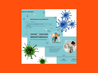 Free COVID-19 Vaccine Breakthrough Powerpoint template breakthrough covid 19 powerpoint vaccine