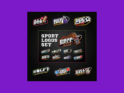 Sport Logos Set logos set sport