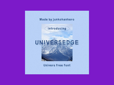 Universedge Free Font font universedge