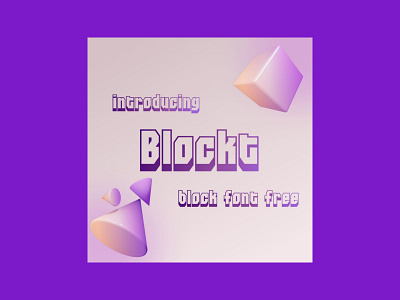 Blockt Block Font Free block font free