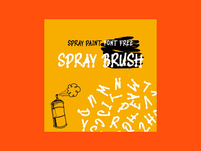 Brush Spray Paint Font Free