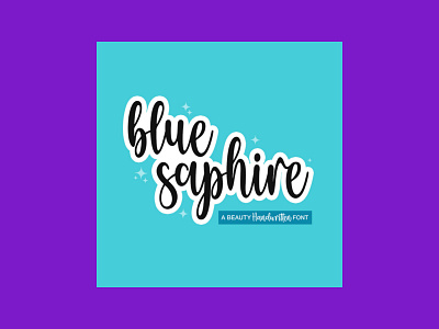 Blue Saphire Handwritten Script Font font handwritten saphire script