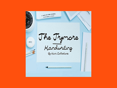 The Trymore Handwriting Font font handwriting trymore