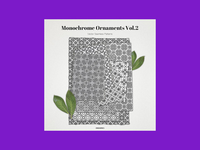 Monochrome Ornaments Vector Patterns Vol.2