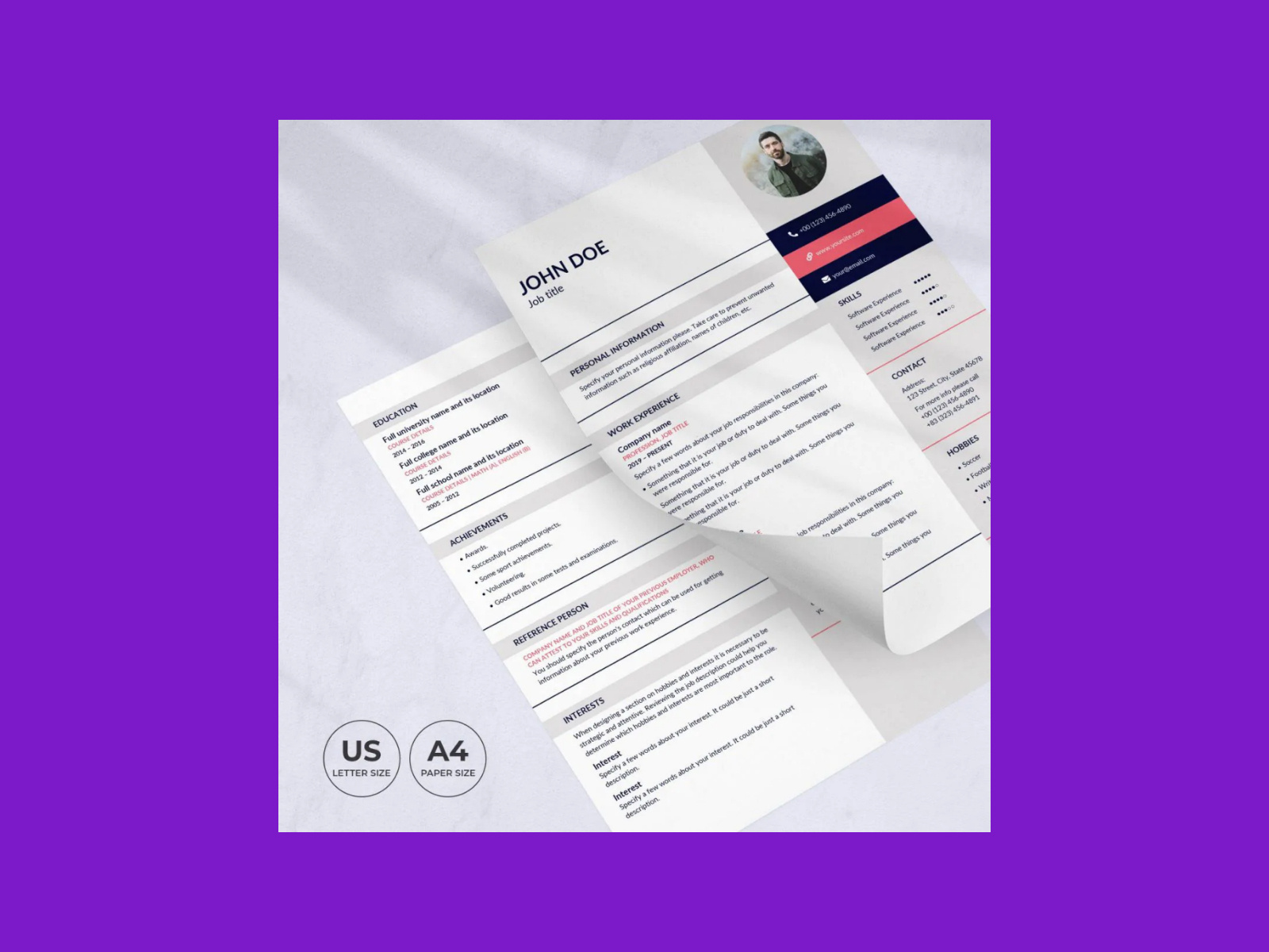 Art Gallery Resume Template CV - 13fe003dc3f904e8a02e998040d5b173