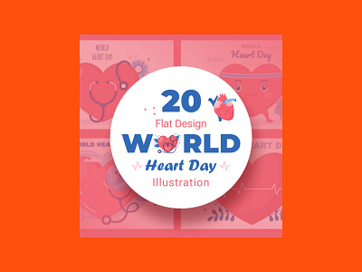 20 World Heart Day Illustrations heart day illustrations