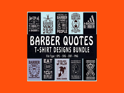 Trendy 20 Barber T-shirt Designs Bundle barber designs t shirt
