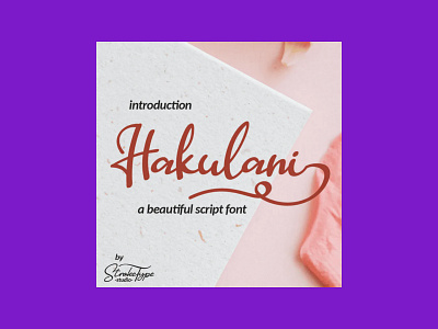 Hakulani Script Font font script