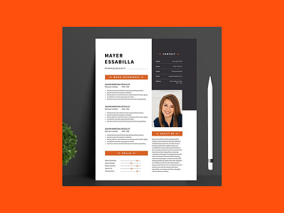 Professional Marketing Specialist Resume CV Template cv professional resume template