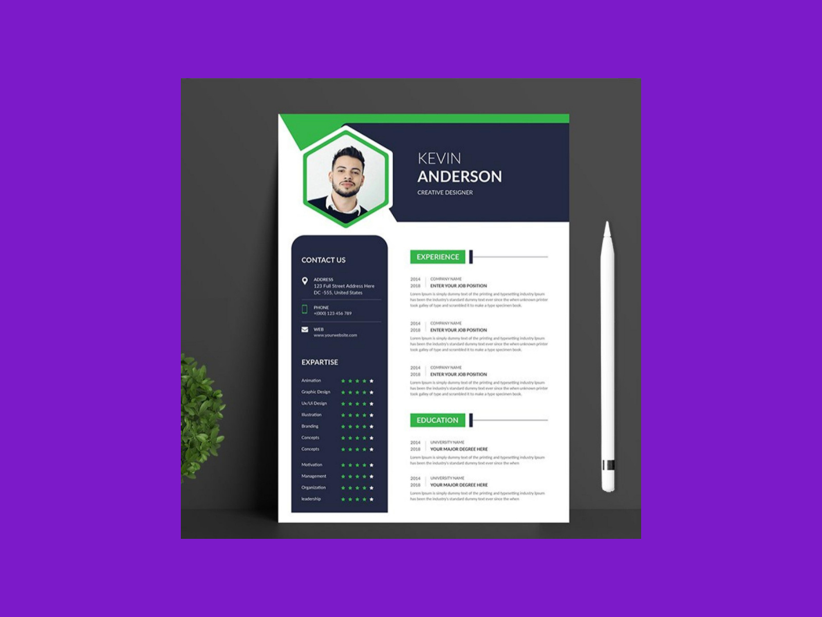 Education Resume Template by MasterBundles on Dribbble