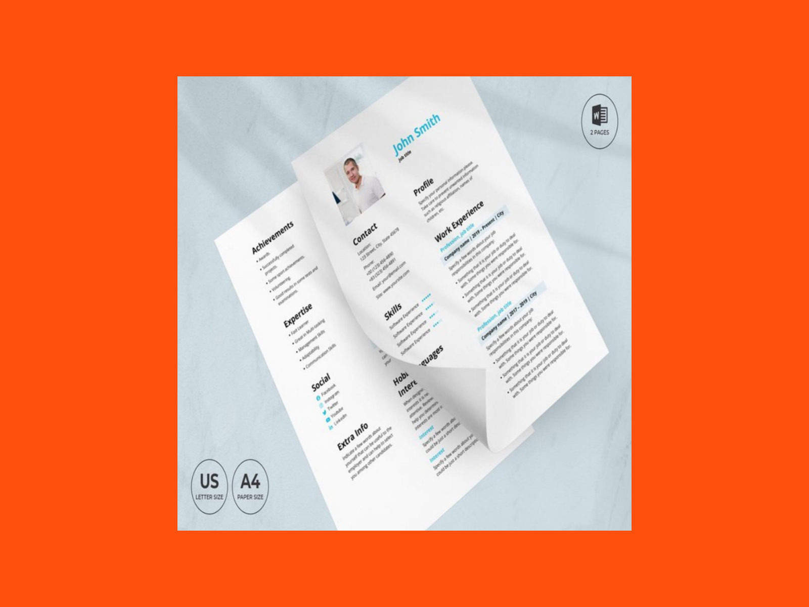 Staffing Agency CV Resume Template by MasterBundles on Dribbble