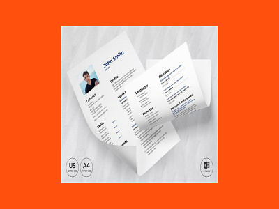 Trucking Logistics CV Resume Template