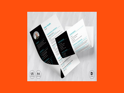 Tech Startup CV Resume Template