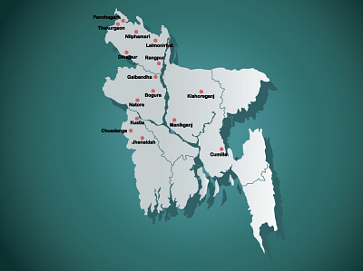 Specific Points bangladesh branding business card design graphic design illustration logo map map of bd