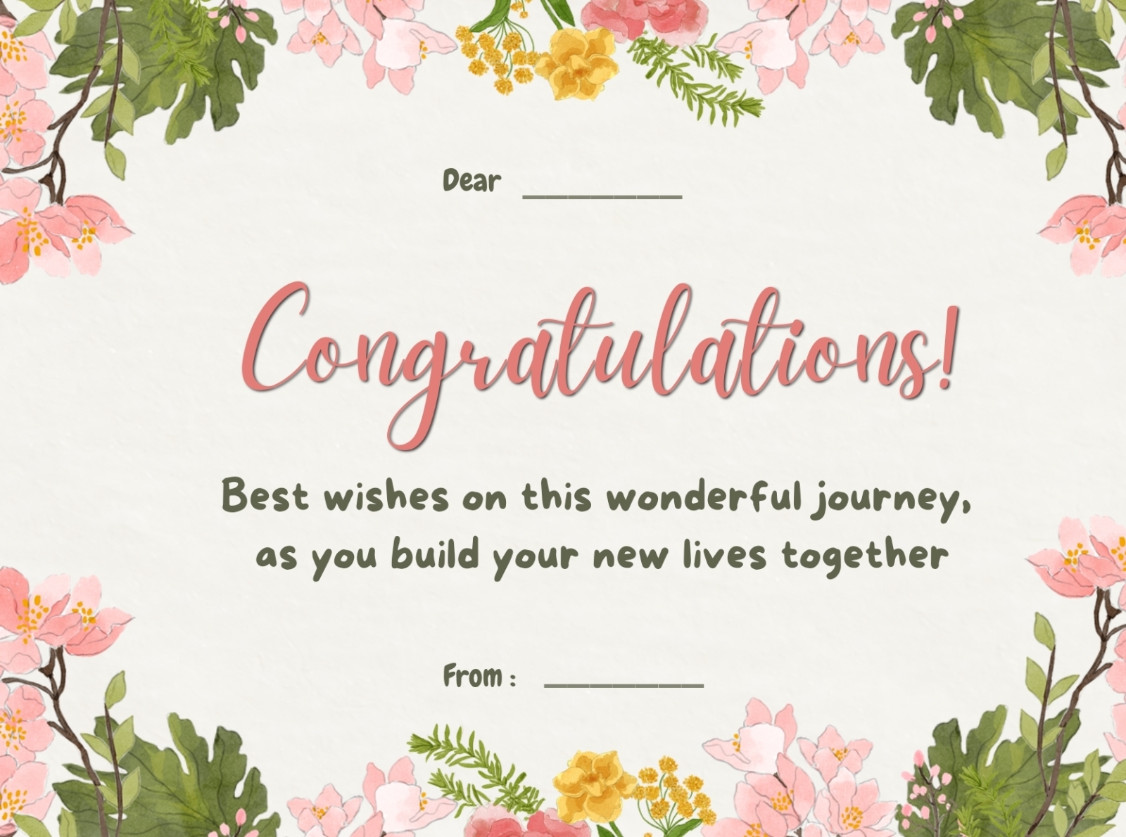 CONGRATULATIONS CARD by Adkhania Salis on Dribbble