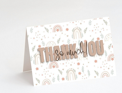 Thank You Card card graphic design greetingcards thankyoucard