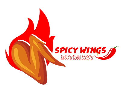 LOGO SPICY WINGS design design logo graphic design illustration logo spicywings