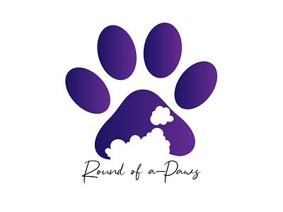 Round of a-paws branding design graphic design illustration logo vector