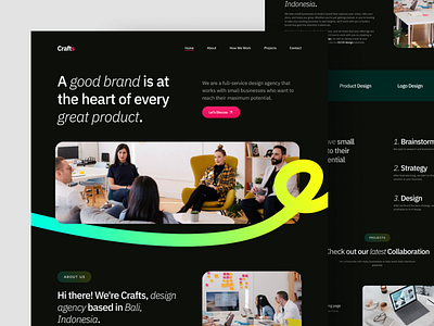 Crafts - Design Agency Landing Page