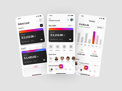 BankLux - Digital Bank Mobile App app bank banking app credit card design digital finance ios light mode mastercard mbanking mobile banking ui ui design uiux