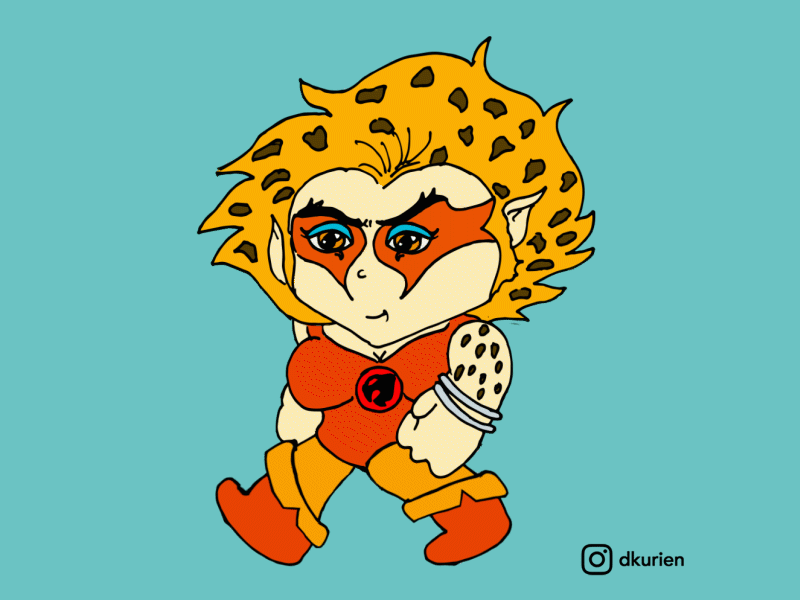 Cheetara Walking 80s cartoons animated gif cheetara liono thundercats walk cycle