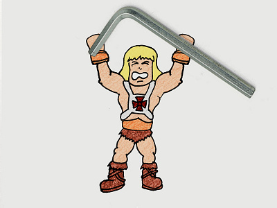 He-man with Allan Key 80s cartoon he man i have the power masters of the universe