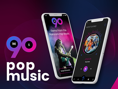 Music App - UI/UX app design branding design figma illustration logo typography ui ux