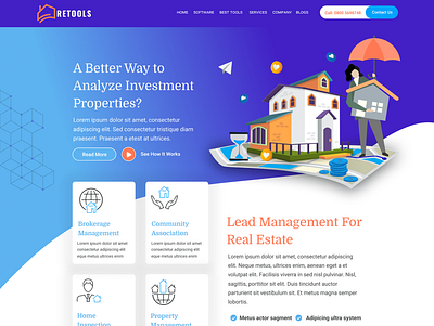 Real Estate Tools Website UI/UX app design branding design figma graphic design illustration logo typography ui ux vector web webs