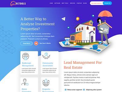 Real Estate Tools Website UI/UX