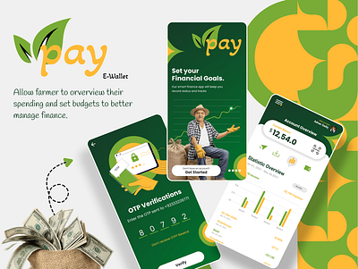 FPay - Digital Wallet for Farmers app app design digital wallet farmer app figma mobile app ui ux wallet app