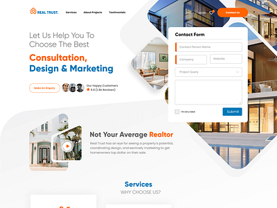 Real estate landing page