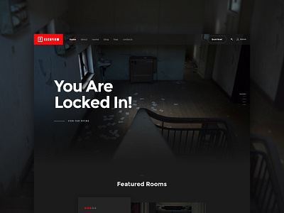 Escapium - Escape Room Game WordPress Theme escape escape room exitgame game key lock logical puzzle quest quest room real life room rooms time trap
