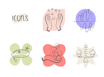 ICON SET - DESIGN THEME branding design graphic design illustration vector