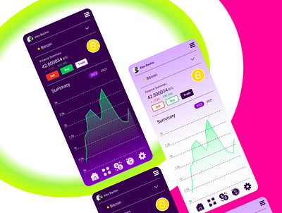 Cryptocurrency App Shot 3d app branding case study design graphic design illustration logo ui ux vector