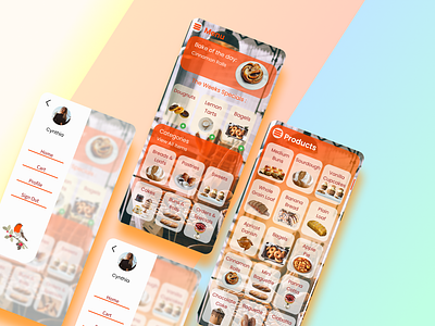 Red Robin Bakery, Deliver-To-Your-Doorstep Bakery Shots 3d app branding case study design graphic design illustration logo ui ux vector