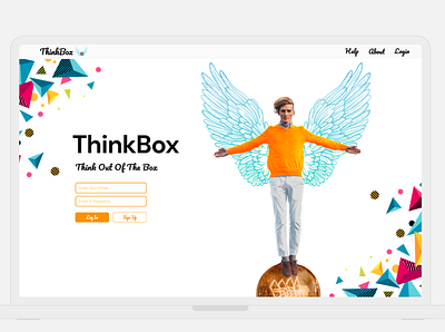ThinkBox Online Mindmap, Brainstorm, Note & Collab SaaS Website 3d app branding case study design graphic design illustration logo materialdesign online saas think ui uizard ux vector website