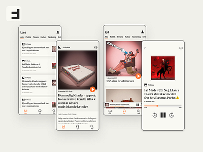 News app📱🎧 app app design design illustration ios news app player read sound ui