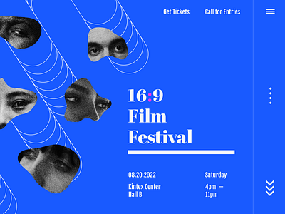 Film Festival Landing Page design ui