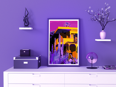 Jardin Majorelle. design graphic design ill illustration vector