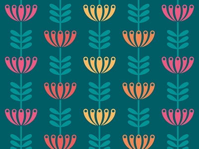 Honeysuckle [main] background colorful digital flowers graphic graphic design happy kids pattern print vector wallpaper