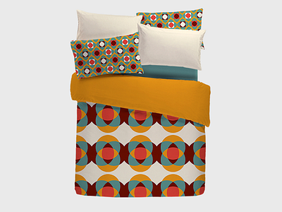 Intersection [bedding] abstract bedding colorful digital geometric geometry graphic graphic design pattern print product vector