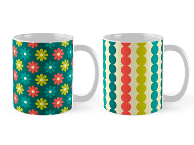 That Pretty Lady [mugs] abstract colorful digital flowers geometric graphic graphic design happy pattern print product vector