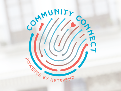 Community Connect logo brand fingerprint icon illustration logo mark maze path