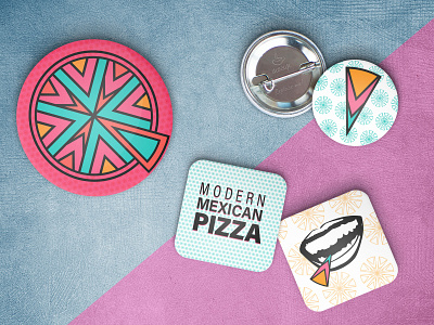 Quezzas Flare assets branding buttons flare logo modern pattern pizza takeaways